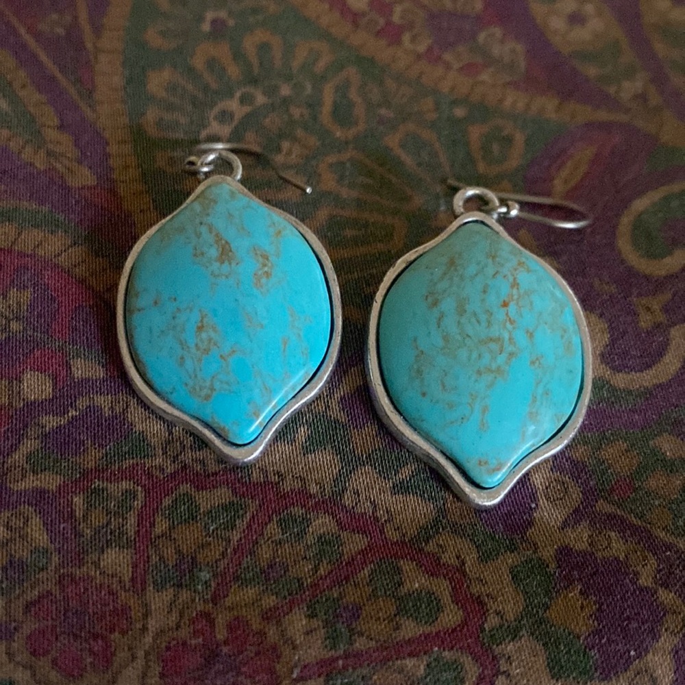 Lucky Brand Turquoise Drop Earrings